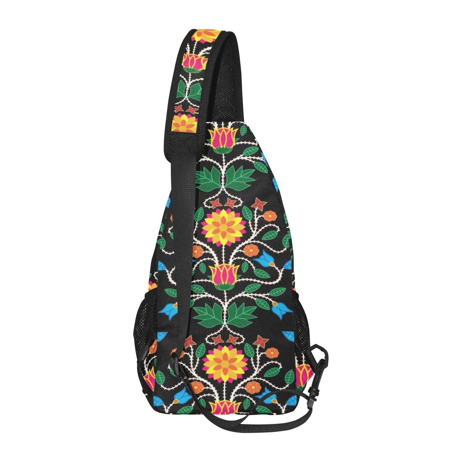 Floral Beadwork Four Clans All Over Print Chest Bag (Model 1719) All Over Print Chest Bag (1719) e-joyer
