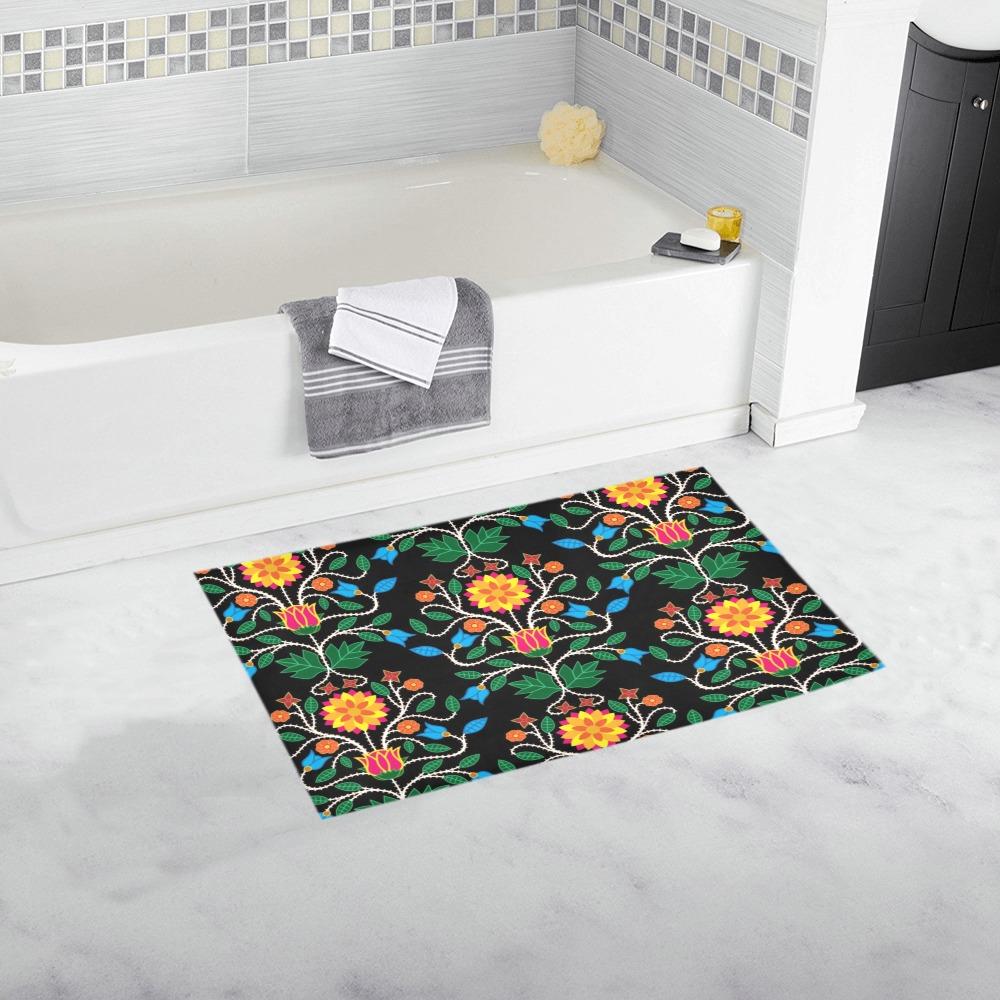 Floral Beadwork Four Clans Bath Rug 16''x 28'' Bath Rug 16''x 28'' e-joyer