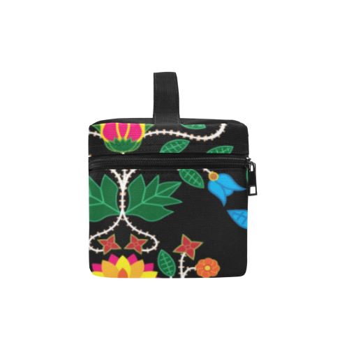 Floral Beadwork Four Clans Cosmetic Bag/Large (Model 1658) Cosmetic Bag e-joyer