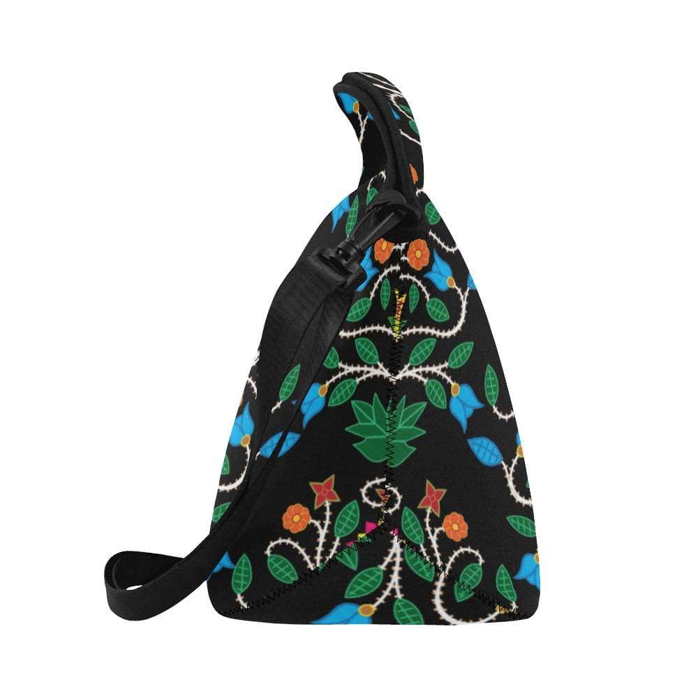 Floral Beadwork Four Clans Neoprene Lunch Bag/Large (Model 1669) Neoprene Lunch Bag/Large (1669) e-joyer