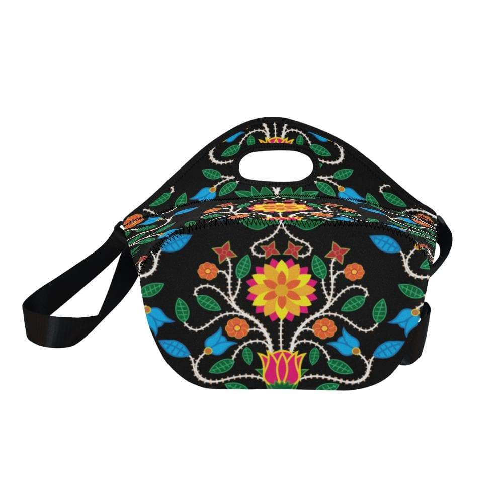 Floral Beadwork Four Clans Neoprene Lunch Bag/Large (Model 1669) Neoprene Lunch Bag/Large (1669) e-joyer