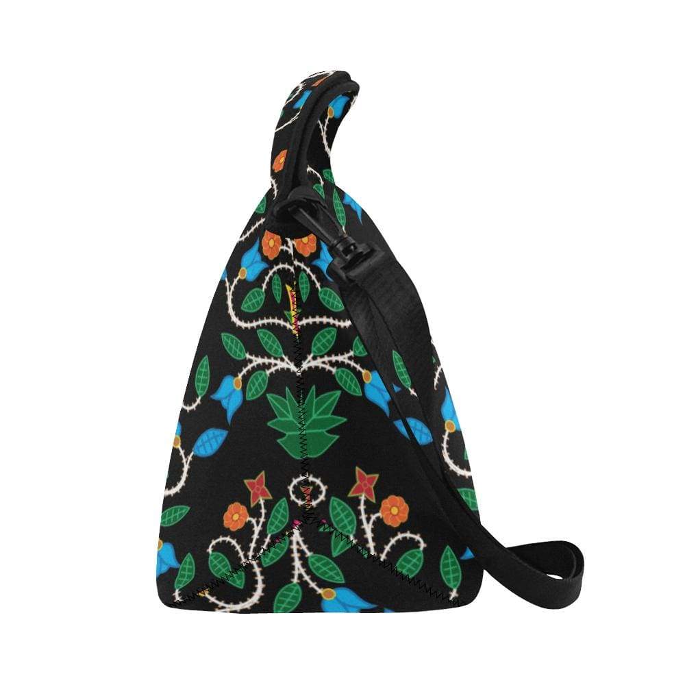 Floral Beadwork Four Clans Neoprene Lunch Bag/Large (Model 1669) Neoprene Lunch Bag/Large (1669) e-joyer