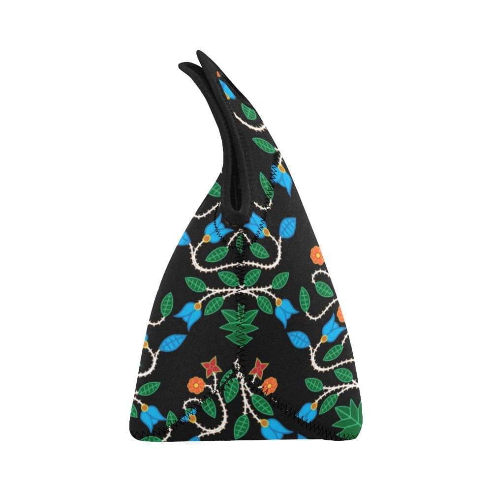 Floral Beadwork Four Clans Neoprene Lunch Bag/Small (Model 1669) Neoprene Lunch Bag/Small (1669) e-joyer