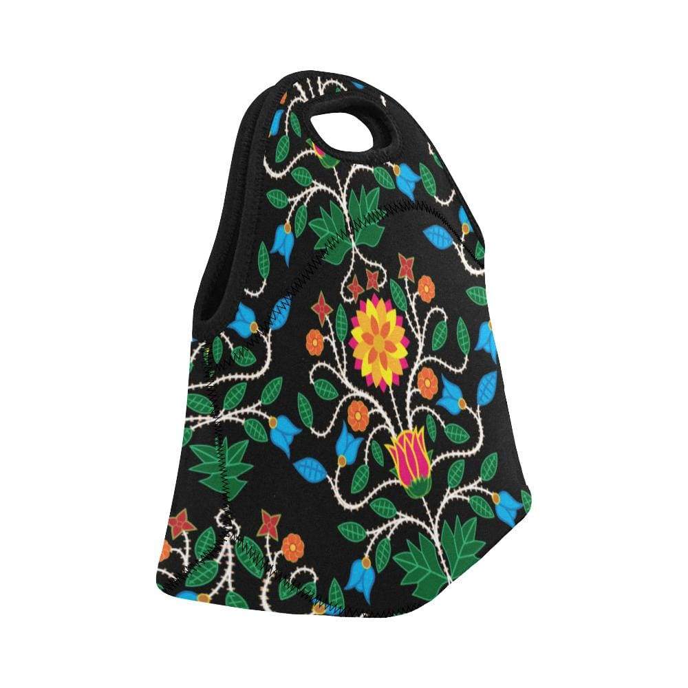 Floral Beadwork Four Clans Neoprene Lunch Bag/Small (Model 1669) Neoprene Lunch Bag/Small (1669) e-joyer