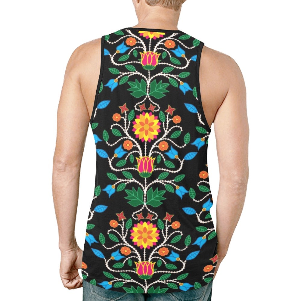 Floral Beadwork Four Clans New All Over Print Tank Top for Men (Model T46) New All Over Print Tank Top for Men (T46) e-joyer 