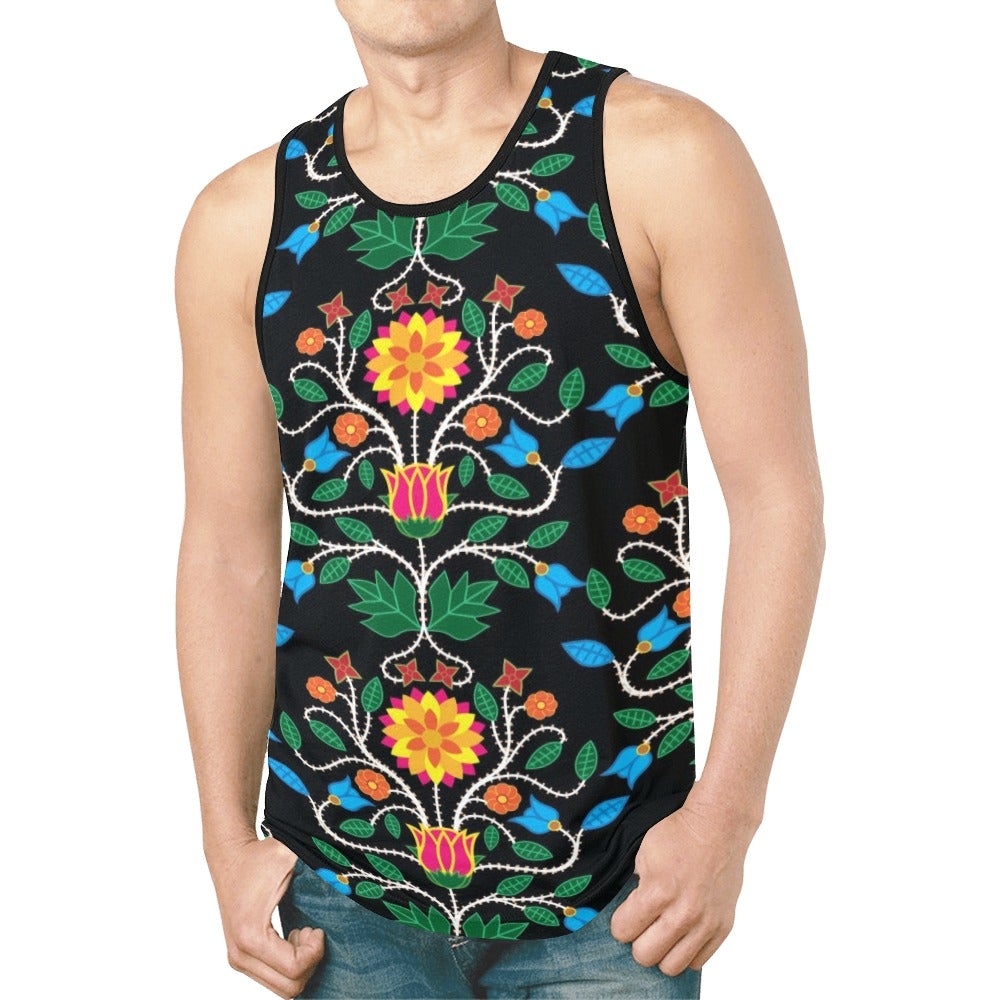 Floral Beadwork Four Clans New All Over Print Tank Top for Men (Model T46) New All Over Print Tank Top for Men (T46) e-joyer 