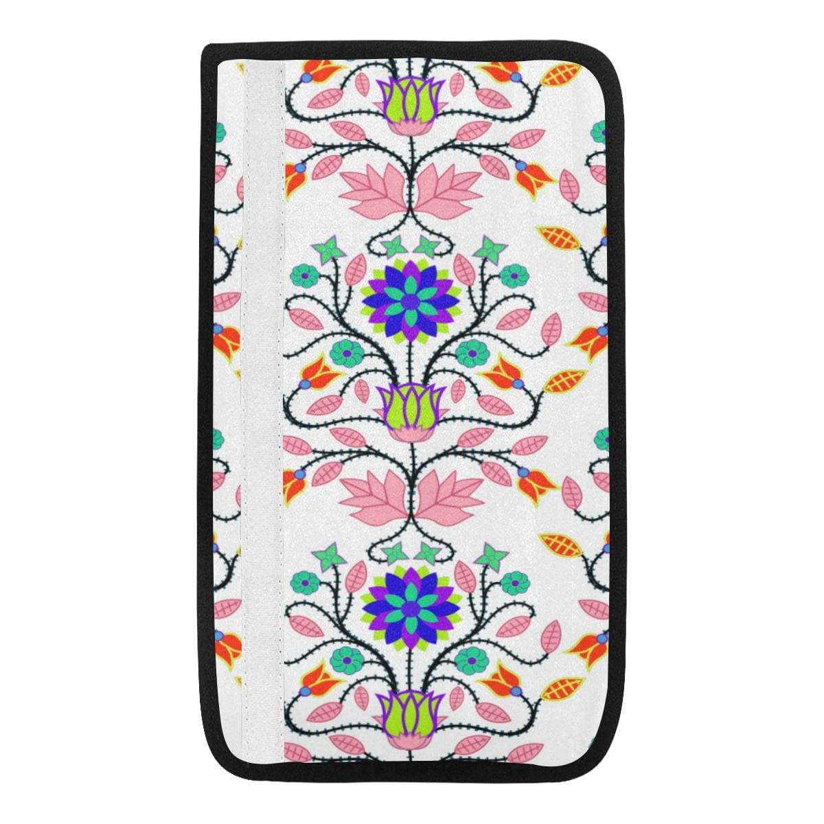 Floral Beadwork Four Clans White Car Seat Belt Cover 7''x12.6'' Car Seat Belt Cover 7''x12.6'' e-joyer