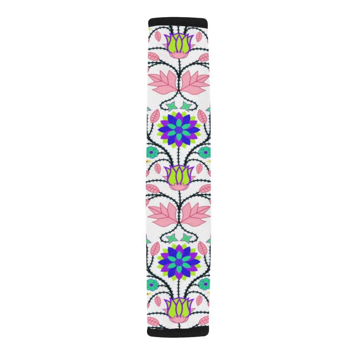 Floral Beadwork Four Clans White Car Seat Belt Cover 7''x12.6'' Car Seat Belt Cover 7''x12.6'' e-joyer