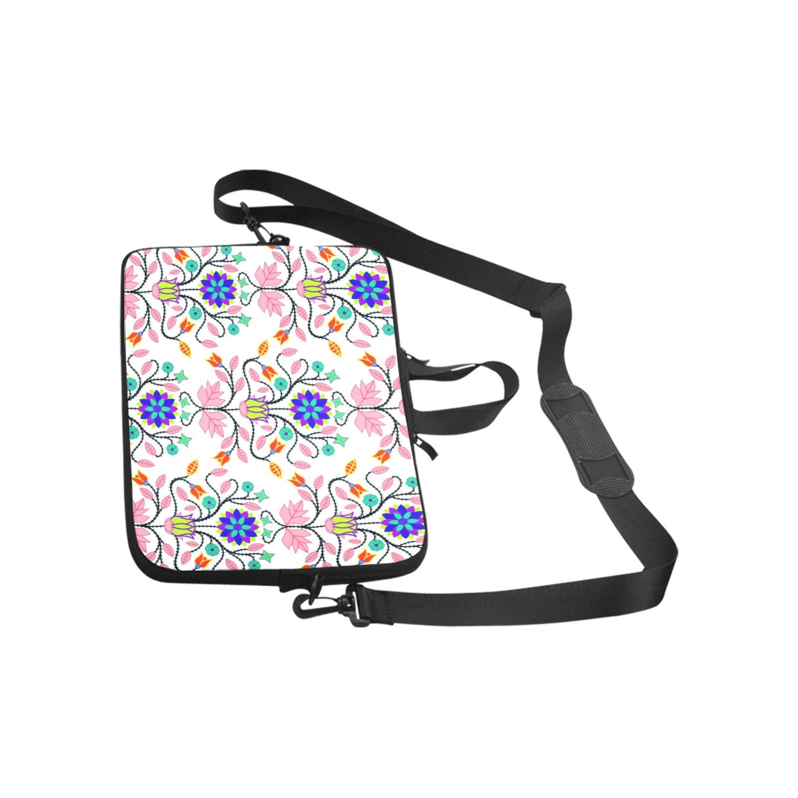 Floral Beadwork Four Clans White Laptop Handbags 13" Laptop Handbags 13" e-joyer 