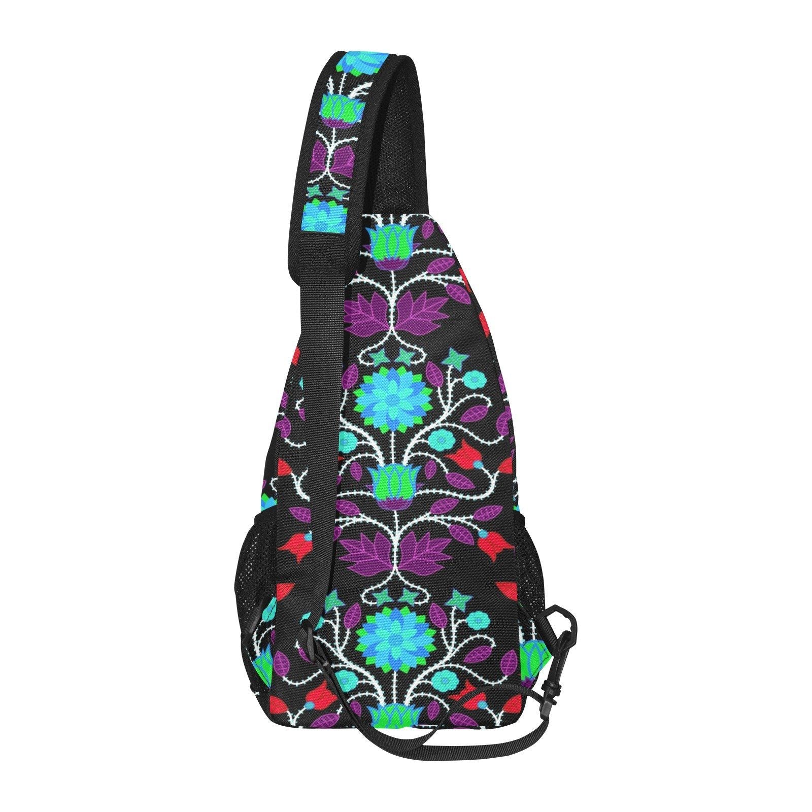 Floral Beadwork Four Clans Winter All Over Print Chest Bag (Model 1719) All Over Print Chest Bag (1719) e-joyer
