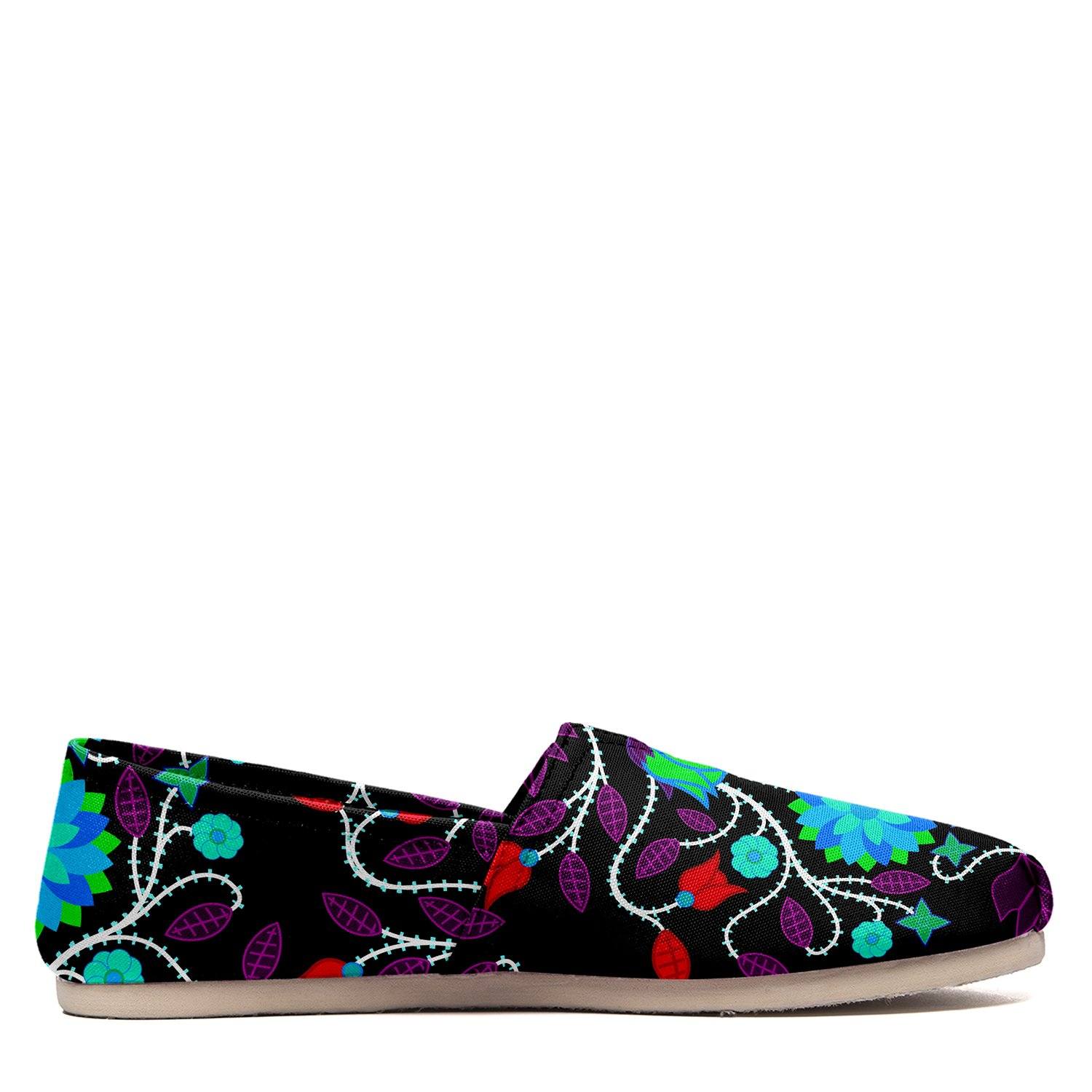 Floral Beadwork Four Clans Winter Casual Unisex Slip On Shoe Herman
