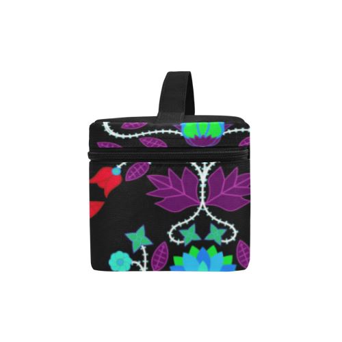 Floral Beadwork Four Clans Winter Cosmetic Bag/Large (Model 1658) Cosmetic Bag e-joyer