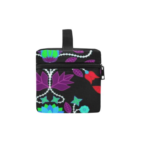 Floral Beadwork Four Clans Winter Cosmetic Bag/Large (Model 1658) Cosmetic Bag e-joyer