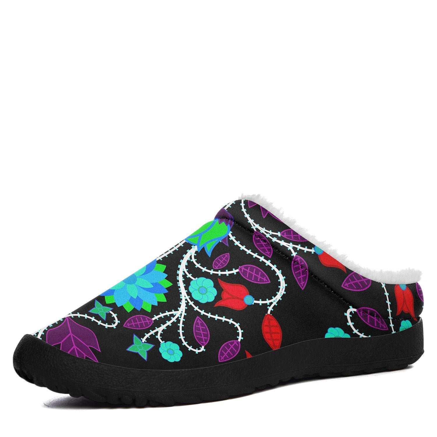 Floral Beadwork Four Clans Winter Ikinnii Indoor Slipper 49 Dzine
