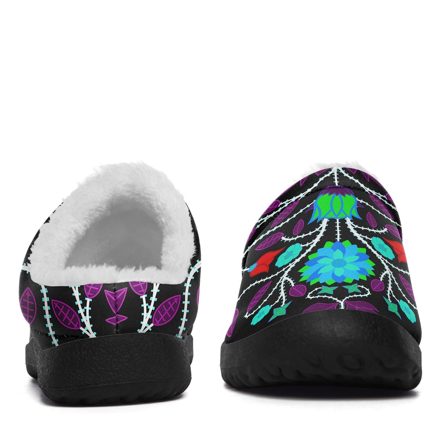 Floral Beadwork Four Clans Winter Ikinnii Indoor Slipper 49 Dzine