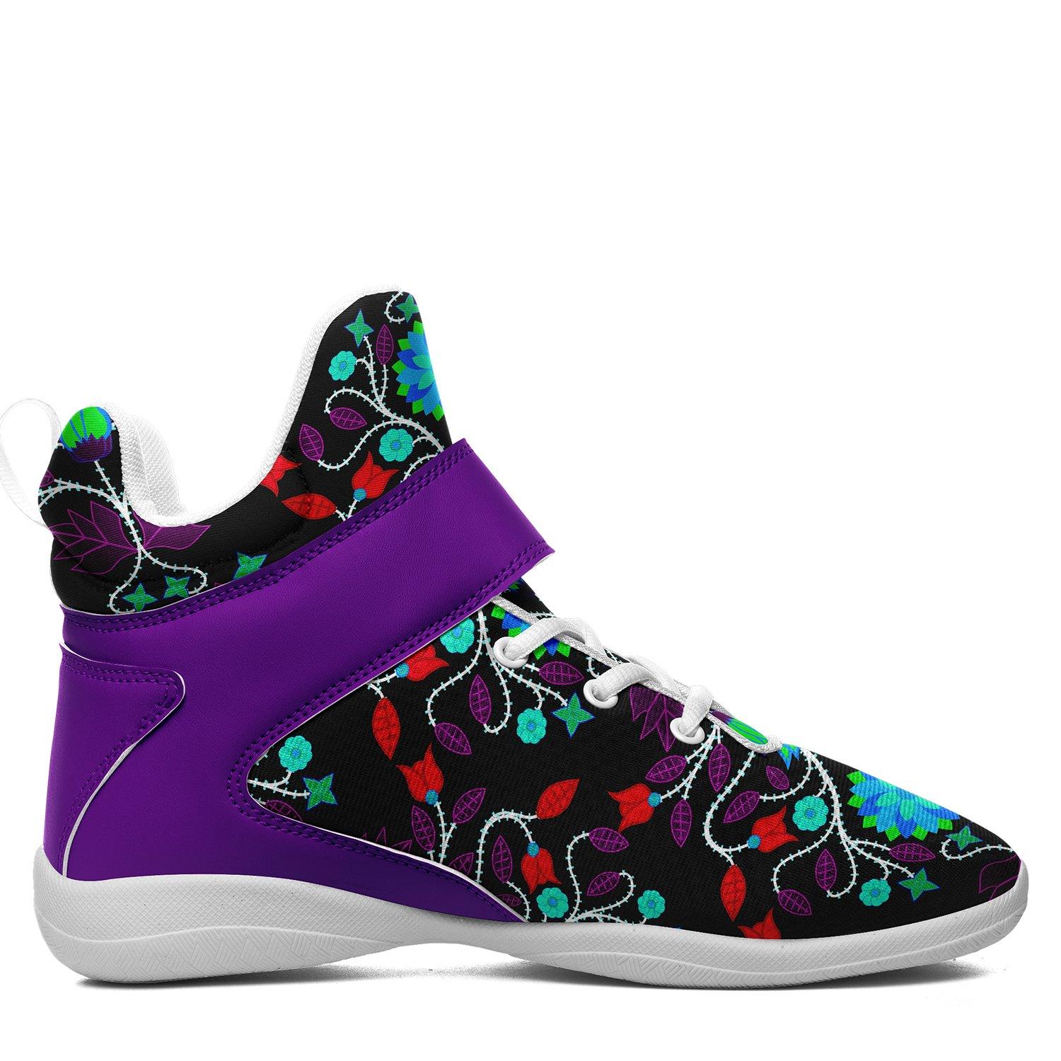 Floral Beadwork Four Clans Winter Ipottaa Basketball / Sport High Top Shoes 49 Dzine