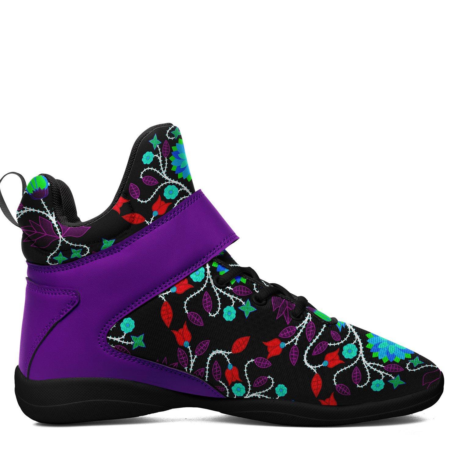 Floral Beadwork Four Clans Winter Kid's Ipottaa Basketball / Sport High Top Shoes 49 Dzine
