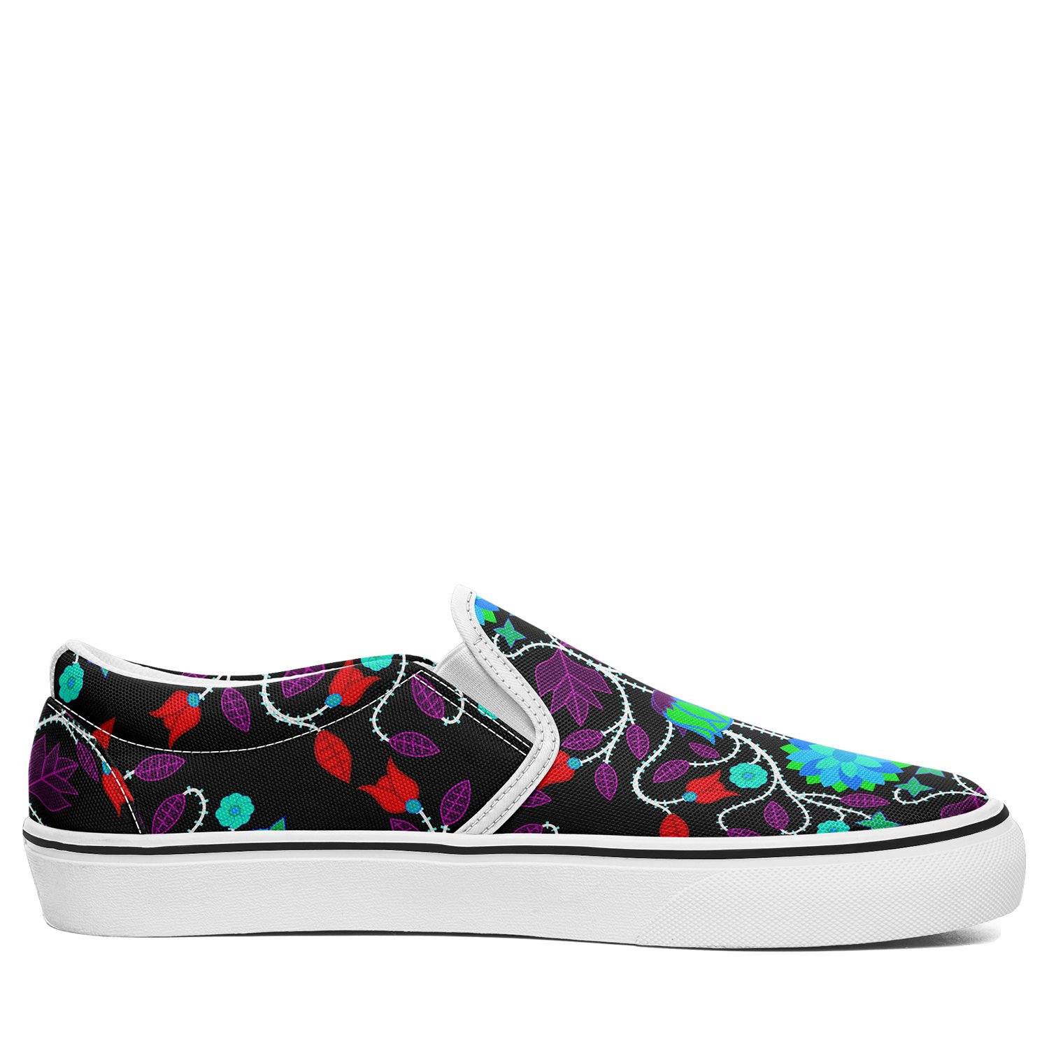 Floral Beadwork Four Clans Winter Otoyimm Canvas Slip On Shoes 49 Dzine