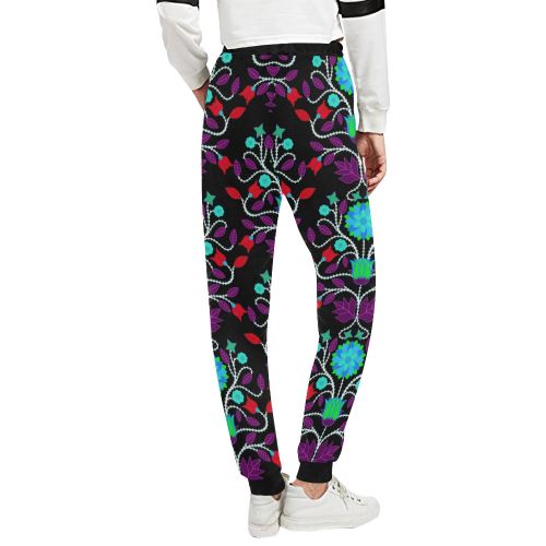 Floral Beadwork Four Clans Winter Women's All Over Print Sweatpants (Model L11) Women's All Over Print Sweatpants (L11) e-joyer