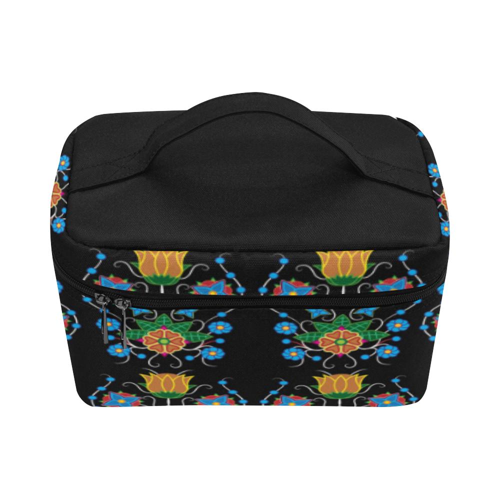 Floral Beadwork Four Mothers Cosmetic Bag/Large (Model 1658) Cosmetic Bag e-joyer