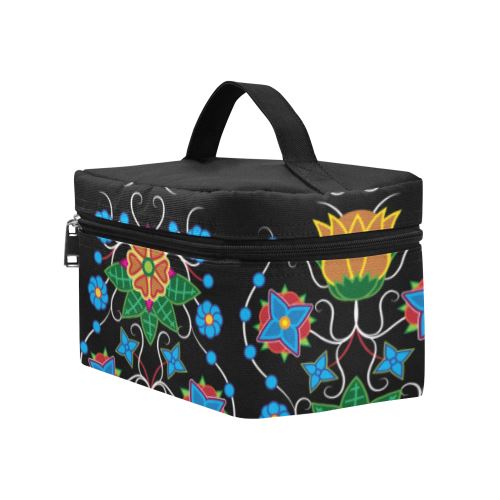 Floral Beadwork Four Mothers Cosmetic Bag/Large (Model 1658) Cosmetic Bag e-joyer