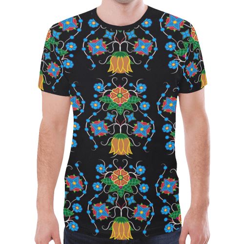 Floral Beadwork Four Mothers New All Over Print T-shirt for Men (Model T45) New All Over Print T-shirt for Men (T45) e-joyer