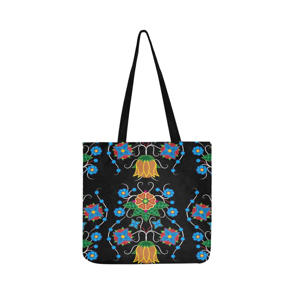 Floral Beadwork Four Mothers Reusable Shopping Bag Model 1660 (Two sides) Shopping Tote Bag (1660) e-joyer