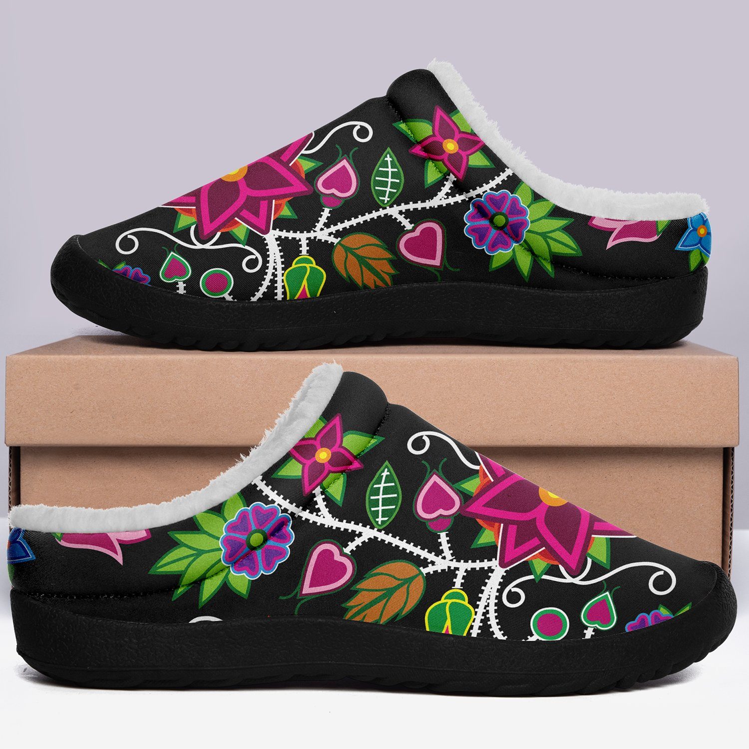 Floral Beadwork Ikinnii Indoor Slipper 49 Dzine