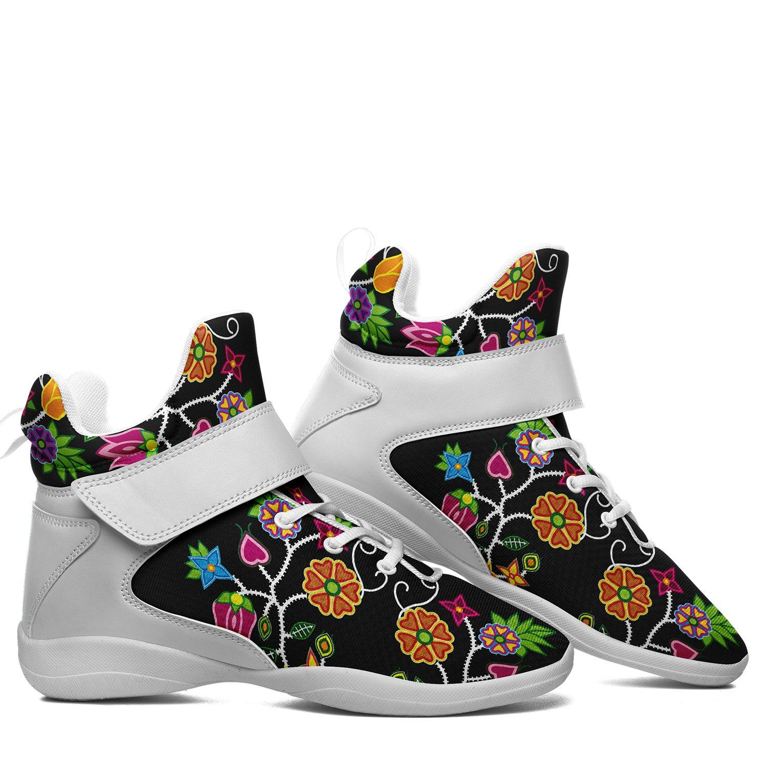 Floral Beadwork Ipottaa Basketball / Sport High Top Shoes 49 Dzine