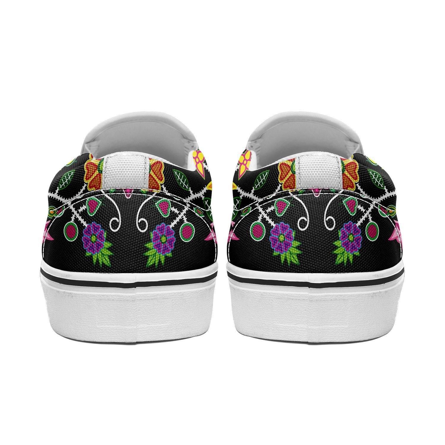 Floral Beadwork Otoyimm Kid's Canvas Slip On Shoes 49 Dzine