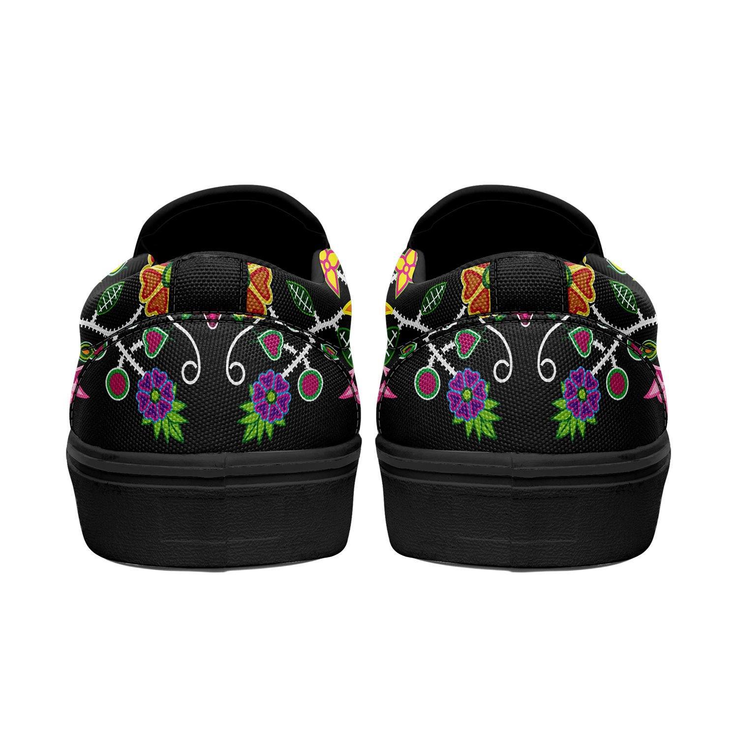 Floral Beadwork Otoyimm Kid's Canvas Slip On Shoes 49 Dzine