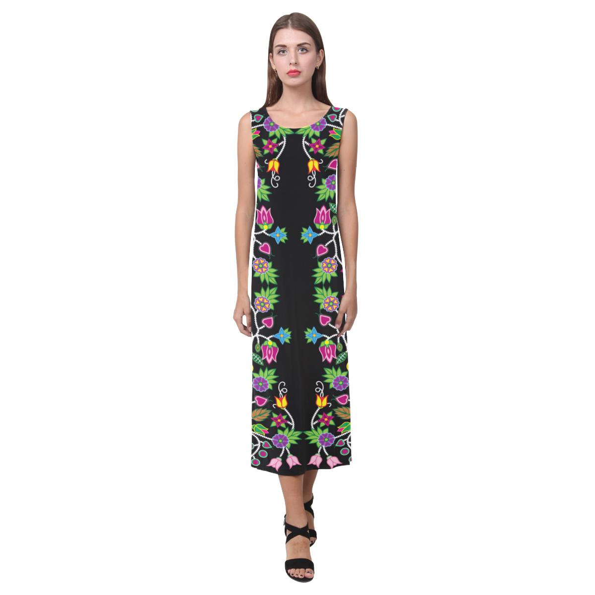 Takwakin Harvest Carrot Phaedra Sleeveless Open Fork Long Dress