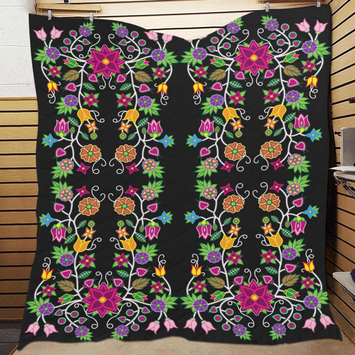 Floral Beadwork Quilt 70"x80" Quilt 70"x80" e-joyer