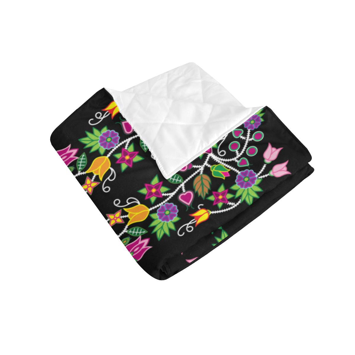 Floral Beadwork Quilt 70"x80" Quilt 70"x80" e-joyer