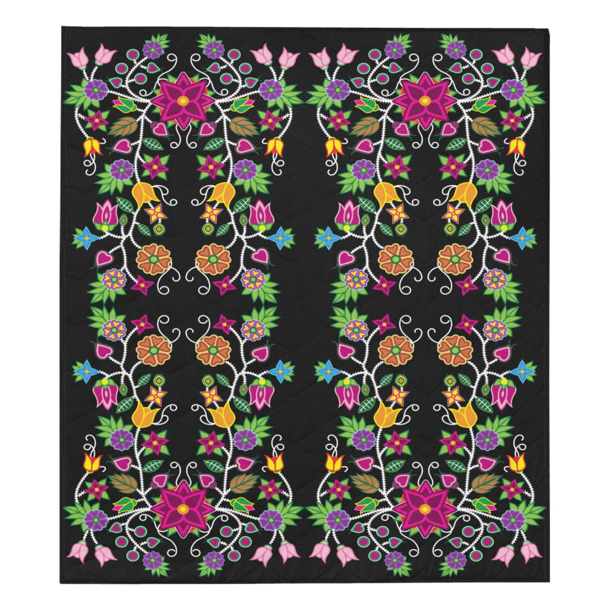 Floral Beadwork Quilt 70"x80" Quilt 70"x80" e-joyer