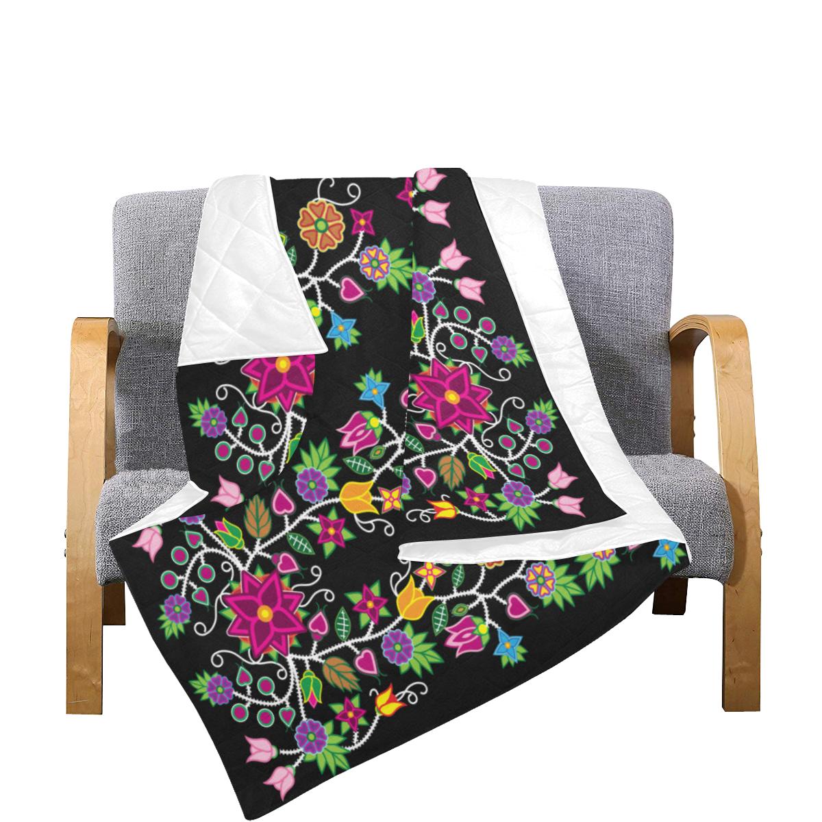 Floral Beadwork Quilt 70"x80" Quilt 70"x80" e-joyer