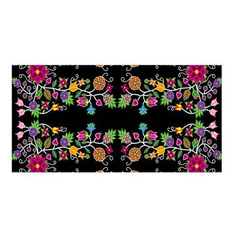 Floral Beadwork Satin Shawl Scarf 49 Dzine