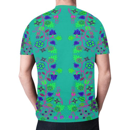 Floral Beadwork Seven Clans Deep Lake New All Over Print T-shirt for Men (Model T45) New All Over Print T-shirt for Men (T45) e-joyer