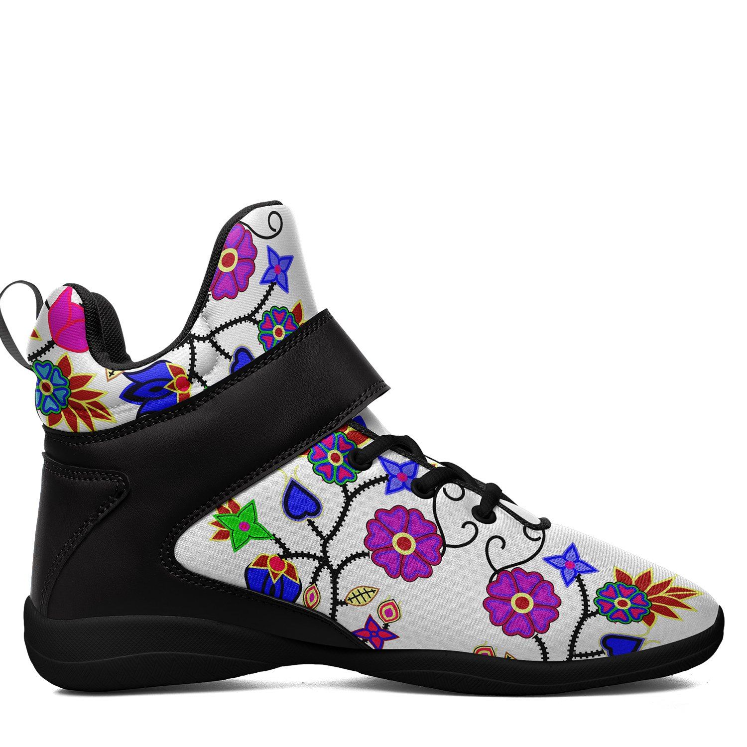 Floral Beadwork Seven Clans White Ipottaa Basketball / Sport High Top Shoes 49 Dzine