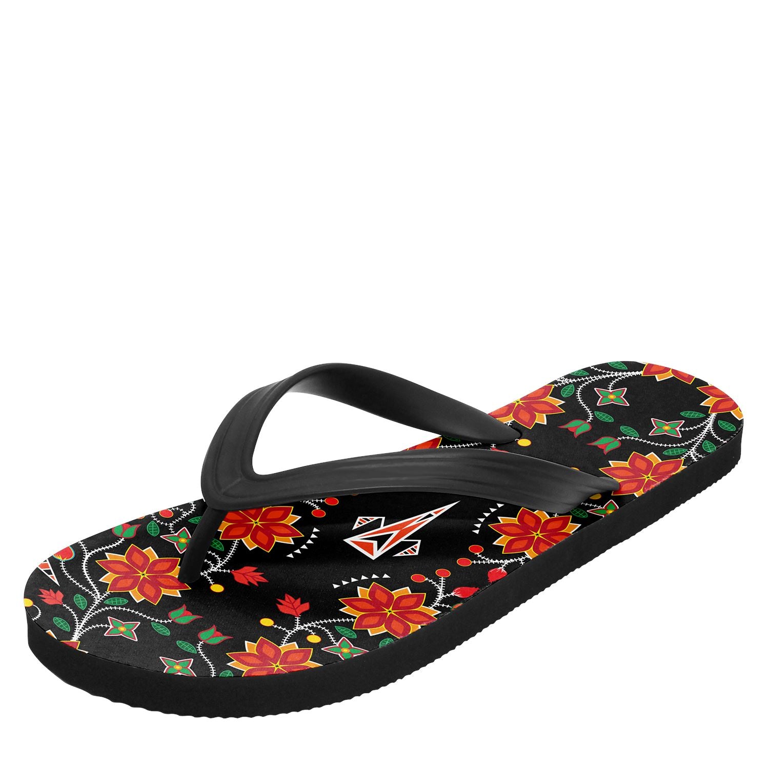 Floral Beadwork Six Bands Flip Flops 49 Dzine