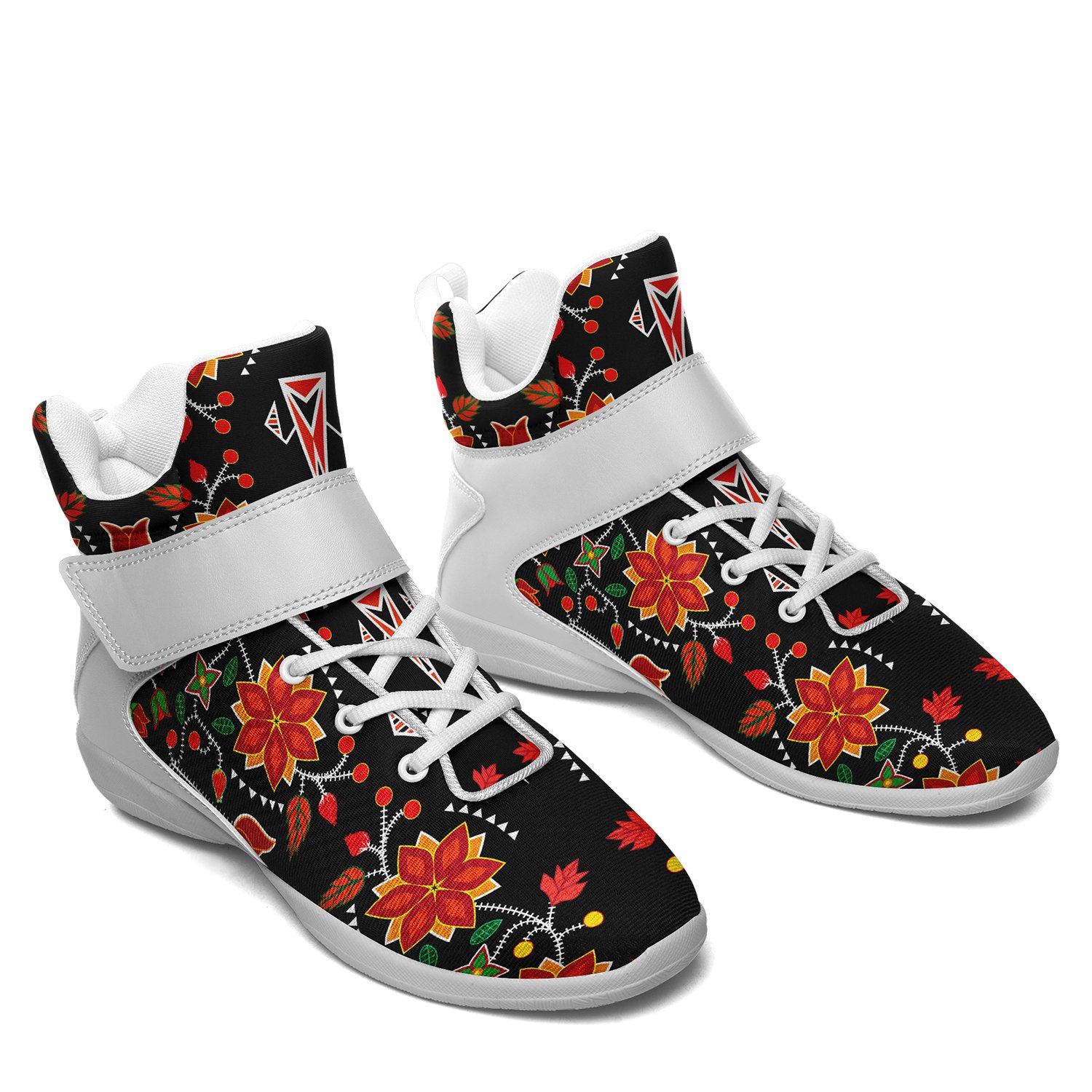 Floral Beadwork Six Bands Ipottaa Basketball / Sport High Top Shoes 49 Dzine 