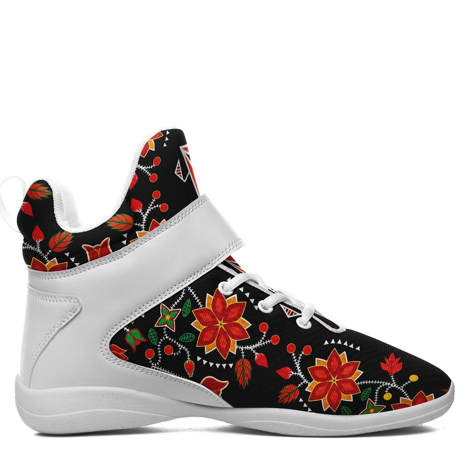 Floral Beadwork Six Bands Kid's Ipottaa Basketball / Sport High Top Shoes 49 Dzine