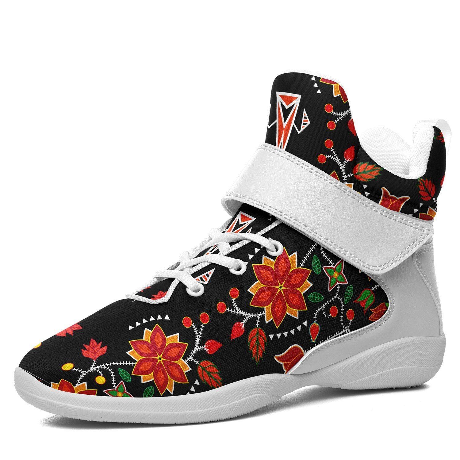 Floral Beadwork Six Bands Kid's Ipottaa Basketball / Sport High Top Shoes 49 Dzine