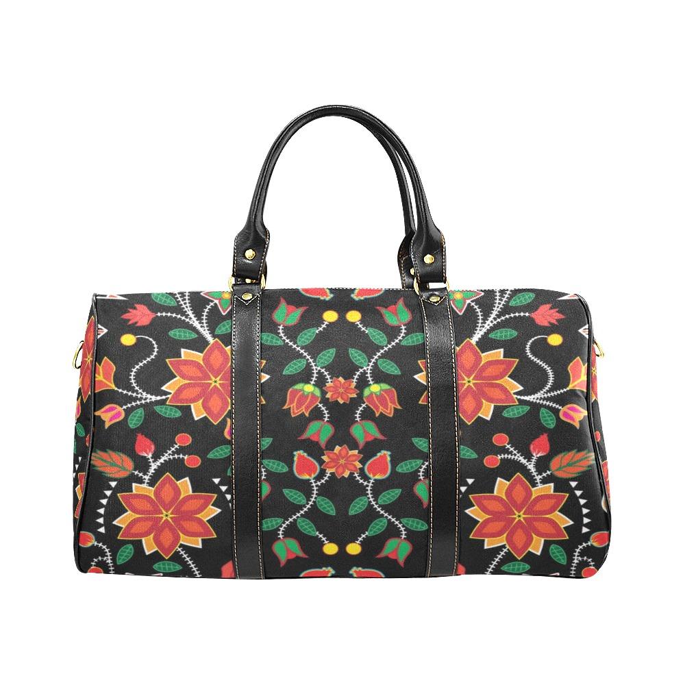 Floral Beadwork Six Bands New Waterproof Travel Bag/Small (Model 1639) bag e-joyer