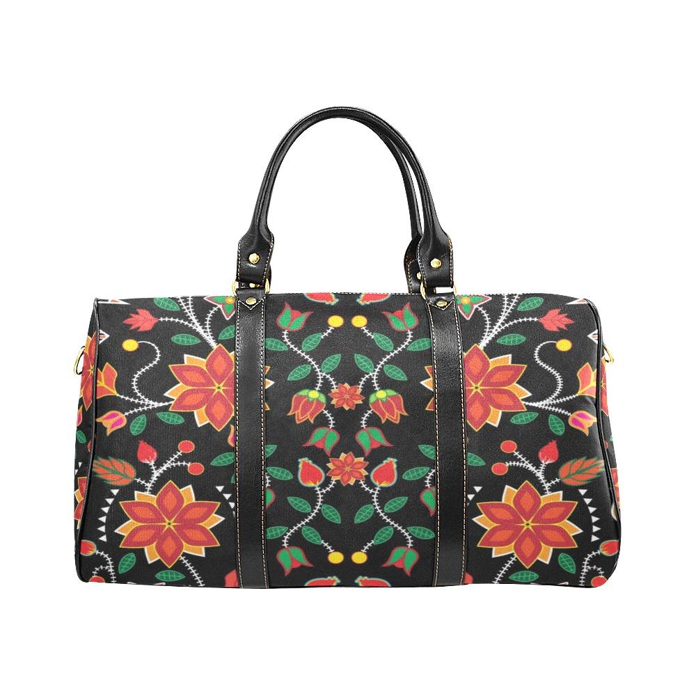 Floral Beadwork Six Bands New Waterproof Travel Bag/Small (Model 1639) bag e-joyer