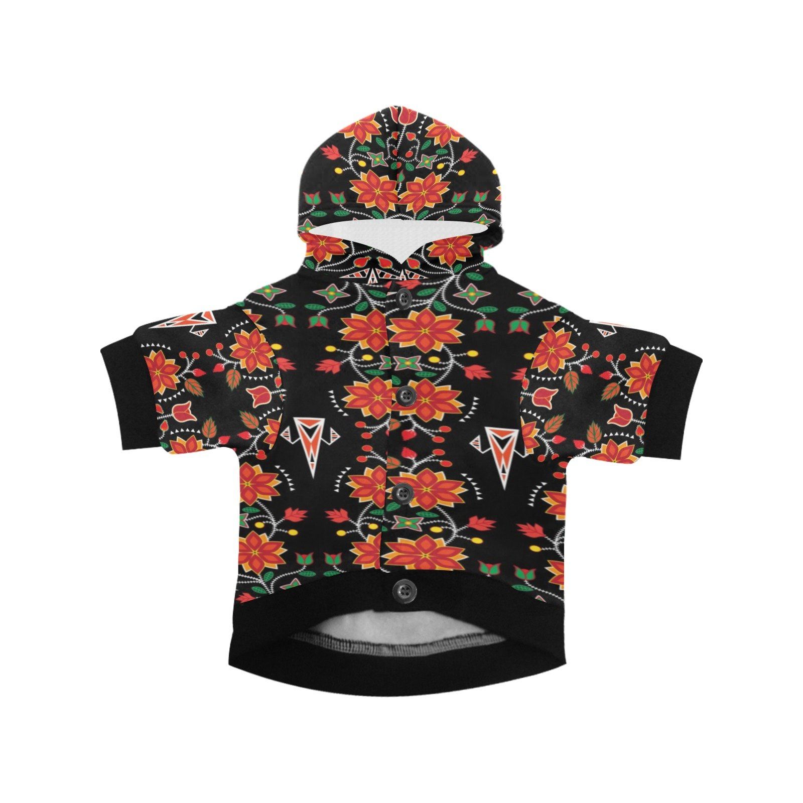 Floral Beadwork Six Bands Pet Dog Hoodie Pet Dog Hoodie e-joyer