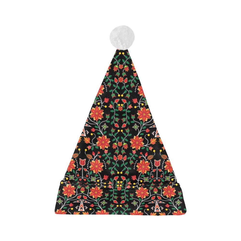 Floral Beadwork Six Bands Santa Hat Santa Hat e-joyer