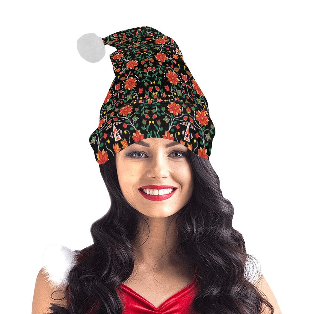 Floral Beadwork Six Bands Santa Hat Santa Hat e-joyer
