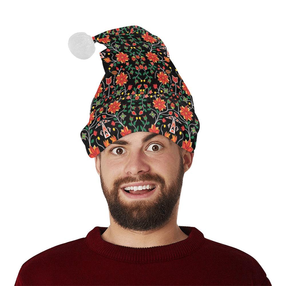 Floral Beadwork Six Bands Santa Hat Santa Hat e-joyer