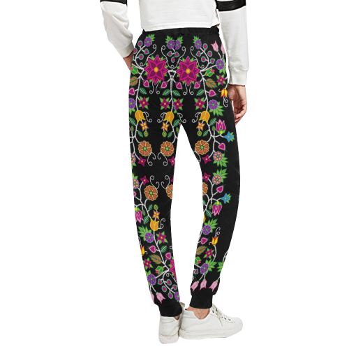 Floral Beadwork Women's All Over Print Sweatpants (Model L11) Women's All Over Print Sweatpants (L11) e-joyer